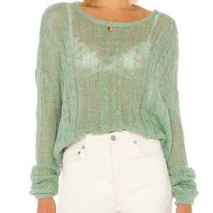 NWT Free People Angel Soft Pullover in Mint